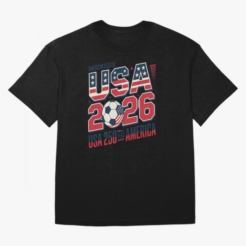 USA Soccer 250 Years 1776 -2026 Oversized T-Shirt Feel the Heartbeat of Match Day Hype around FIFA World Cup 2026, Messi, Neymar and Mbappe, Netherlands, Stadium Memories, Football Loyalty, International Chants and Championship Tradition; Ideal for