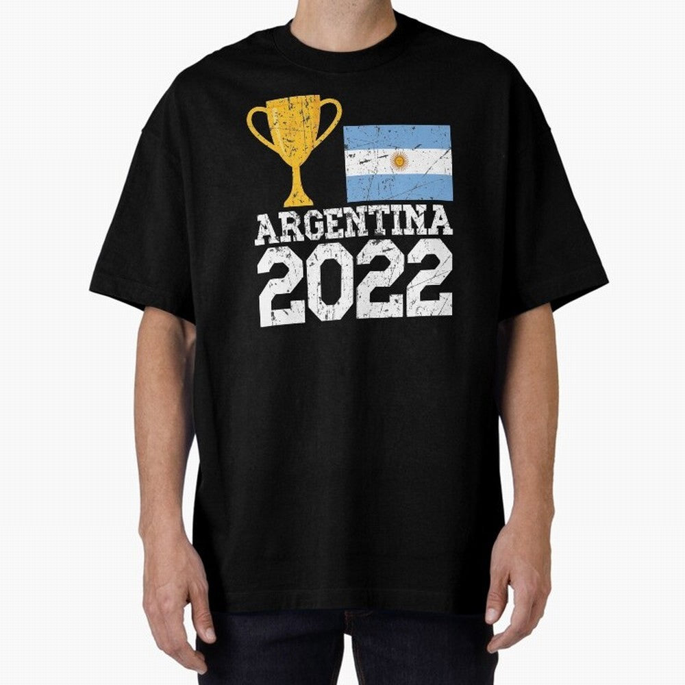 Argentina World Cup Soccer Football 2022, Argentina Soccer Jersey Argentinian Football, Argentina, Argentinian, Qatar World Cup 2022 Oversized T-Shirt Celebrate Unforgettable Nights in the FIFA World Cup 2026 Group Stage Journey through Cristiano