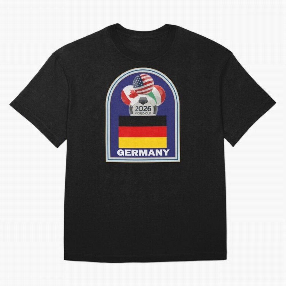 Germany 2026 Soccer T-shirt Oversized T-Shirt Capture Stadium Memories from FIFA World Cup 2026 for Fans of Messi, Neymar and Mbappe and Germany, Bringing Supporter Pride, Iconic Celebrations, Legendary Names and Global Match Day Energy; Perfect