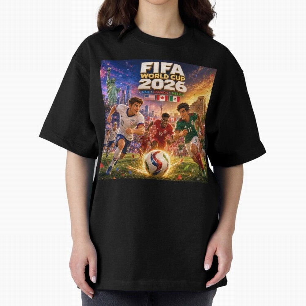North America Football Festival 2026 #football 2026 Oversized T-Shirt Show Your Stadium Side during FIFA World Cup 2026 Spirit, Built around Netherlands, CR7 and Messi, Soccer Culture, Superstar Moments, National Team Dreams and Competitive Fire;