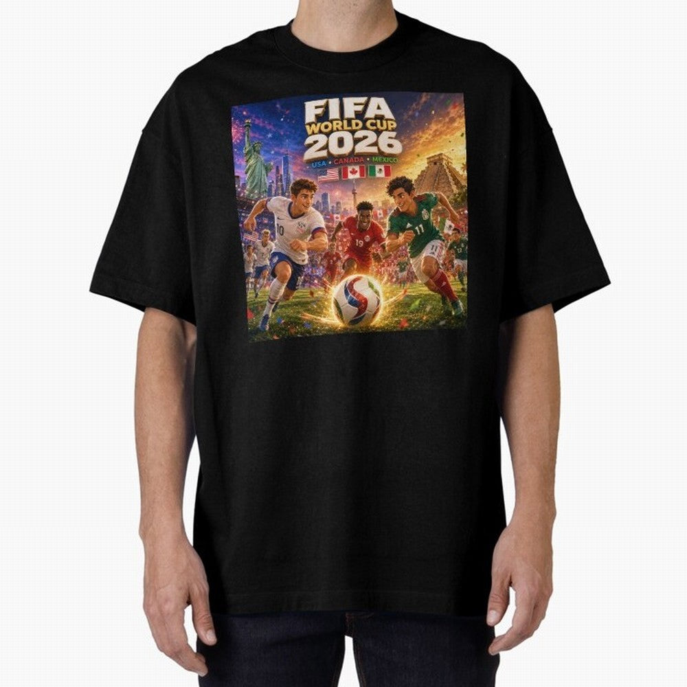 North America Football Festival 2026 #football 2026 Oversized T-Shirt Show Your Stadium Side during FIFA World Cup 2026 Spirit, Built around Netherlands, CR7 and Messi, Soccer Culture, Superstar Moments, National Team Dreams and Competitive Fire;