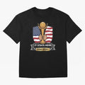 USA 2026 World Cup - It Stays Here Oversized T-Shirt Enjoy FIFA World Cup 2026 Group Stage Driven by Messi, Neymar and Mbappe, France Energy, Classic Soccer Heritage, Championship Pressure, Fan Loyalty and International Pride; Perfect for