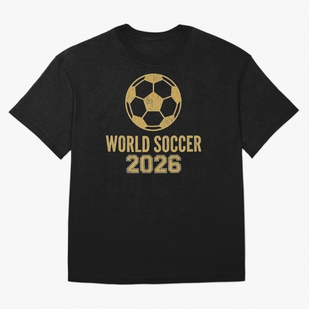 Retro World Soccer 2026 Design Oversized T-Shirt Celebrate Unforgettable Nights in the FIFA World Cup 2026 Group Stage Journey through Mbappe Highlights, Spain Pride, Vintage Soccer Flavor, Modern Football Stars, National Flags and Final Night