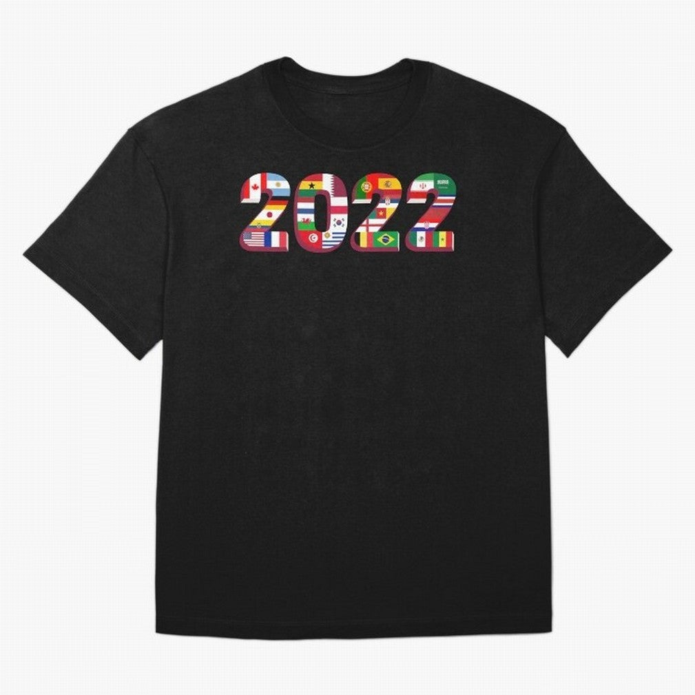 All the 32 Teams that Played in 2022 in Qatar for Football Fans Oversized T-Shirt Celebrate Unforgettable Nights in FIFA World Cup 2026 Group Stage Driven by Mbappe and Neymar, England and Germany Energy, Championship Spirit, Famous Goals, Roaring