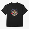 World Cup 2026 Host Nations Crest Oversized T-Shirt Show Passion for the Stars of FIFA World Cup 2026 Group Stage Spirit, Featuring Argentina, Cristiano Ronaldo, Haaland and CR7, Fan Favorite Moments, National Team Passion, Big Match Drama and