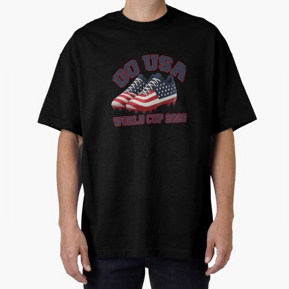 Go Usa. Usa 2026 World Cup 2026 World Cup Soccer Usa Soccer Usa Men Oversized T-Shirt Carry National Pride through FIFA World Cup 2026 Group Stage Spirit, Driven by Argentina and Brazil, Mbappe and Neymar, Match Day Excitement, Supporter Culture,