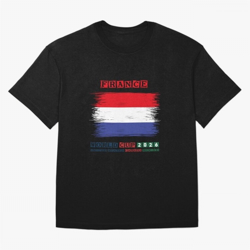 FRANCE WORLD CUP 2026 Oversized T-Shirt Bring World Football Passion into Global Football Passion for FIFA World Cup 2026, Celebrating CR7 and Messi, Argentina and Brazil, Football Passion, Legendary Performances, Festival Vibes and Supporter