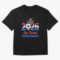 Road to 2026 Netherlands Football - Go Team Holland Soccer Oversized T-Shirt Show Your Tournament Heart for FIFA World Cup 2026 Spirit, Centered on Netherlands, Mbappe, Football History, Final Match Energy, Crowd Noise and Once in a Lifetime