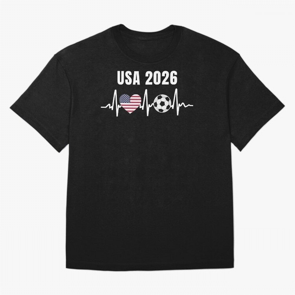 Soccer USA 2026 American Flag America World Cup Fan Gift Oversized T-Shirt Join the Global Buzz around FIFA World Cup 2026 with Messi and Cristiano Ronaldo, Spain Energy, Sports Nostalgia, International Competition, Famous Players and Unforgettable