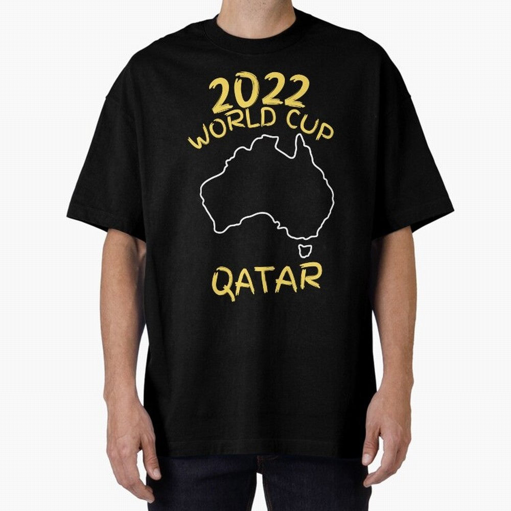 Socceroos World Cup 2022 Qatar Oversized T-Shirt Get Ready for the FIFA World Cup 2026 USA Canada Mexico Journey through Haaland and Mbappe Highlights, France and Portugal Pride, Classic Soccer Heritage, Championship Pressure, Fan Loyalty and