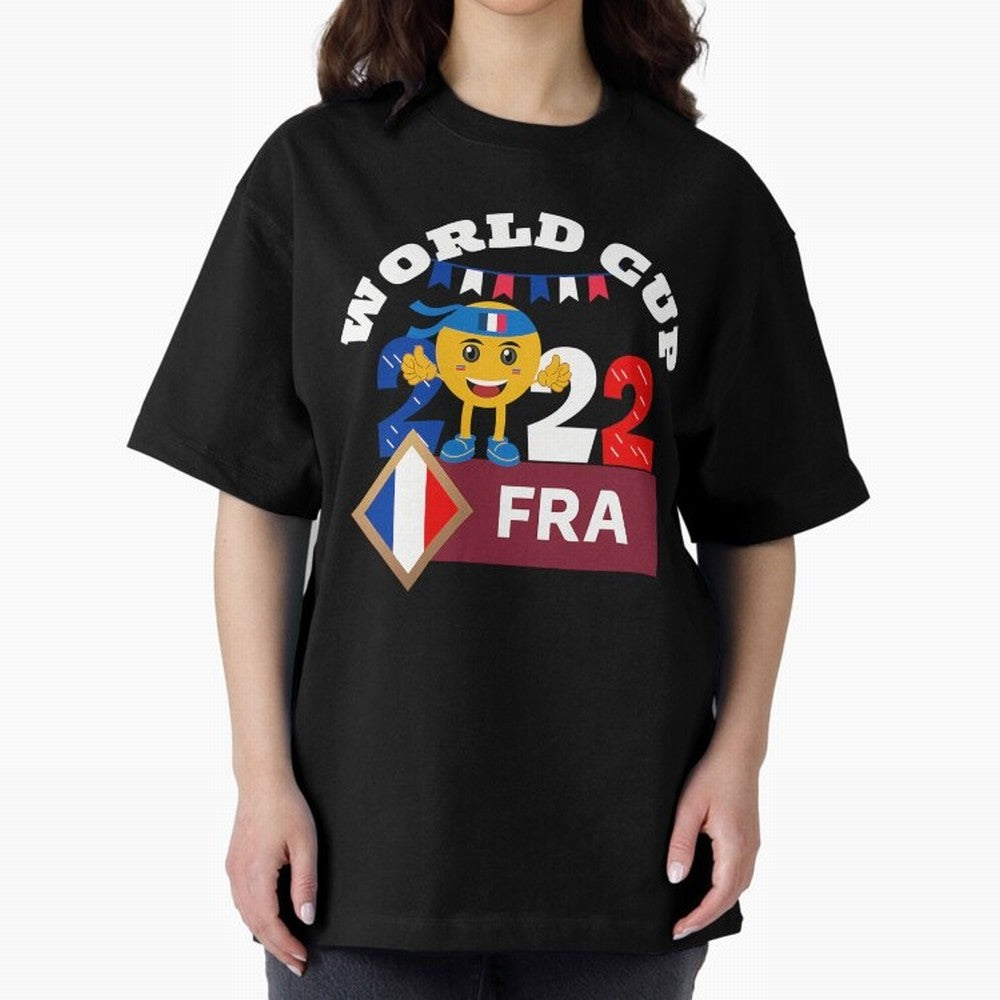 Fifa World Cup 2022. France 2022. Qatar 2022 Oversized T-Shirt Spotlight Match Day Hype around FIFA World Cup 2026 Group Stage, Cristiano Ronaldo, England and Germany, Worldwide Fan Energy, Dramatic Goals, Stadium Lights and Championship