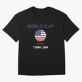 World cup 2022 Team USA Oversized T-Shirt Turn Up for the FIFA World Cup 2026 Journey through Mbappe Highlights, Argentina and Brazil Pride, Vintage Soccer Flavor, Modern Football Stars, National Flags and Final Night Emotion; Great for Watch