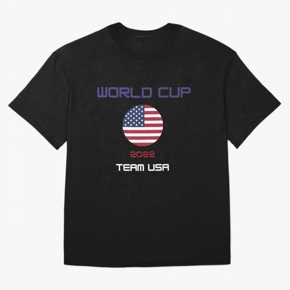World cup 2022 Team USA Oversized T-Shirt Turn Up for the FIFA World Cup 2026 Journey through Mbappe Highlights, Argentina and Brazil Pride, Vintage Soccer Flavor, Modern Football Stars, National Flags and Final Night Emotion; Great for Watch