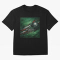 Mexico 2026 Football with Metallic Silver Line Oversized T-Shirt Show Love for Legendary Goals in Match Day Hype around FIFA World Cup 2026 Group Stage, Haaland, Brazil, Portugal and Argentina, Football Passion, Legendary Performances, Festival