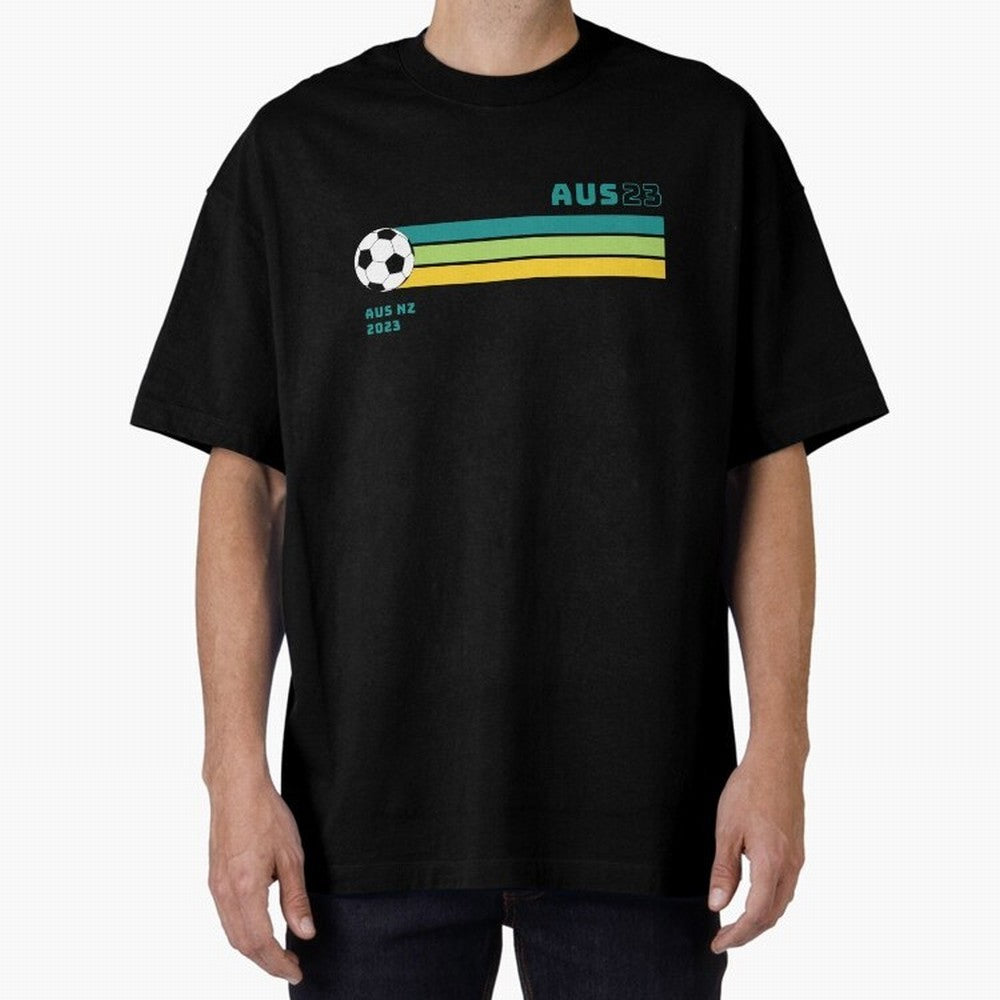 Australian Womens World Cup 2023 Oversized T-Shirt Celebrate National Team Dreams in FIFA World Cup 2026 USA Canada Mexico for Fans of CR7 and Messi and Spain, Bringing Sports Nostalgia, International Competition, Famous Players and Unforgettable