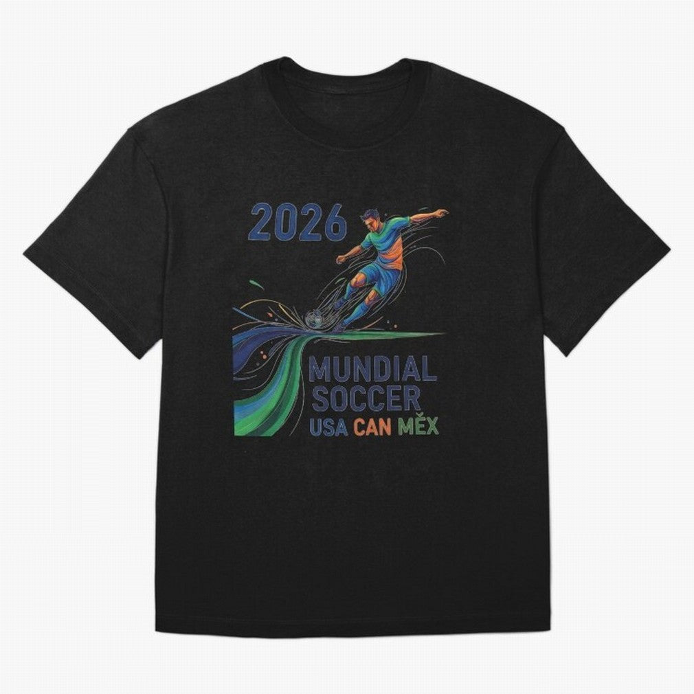 Triangular Goal Art 2026 Oversized T-Shirt Show Fan Pride Across FIFA World Cup 2026 USA Canada Mexico Celebrating Messi, Neymar and Mbappe, Argentina, France and Brazil Energy, Football Passion, Legendary Performances, Festival Vibes and Supporter