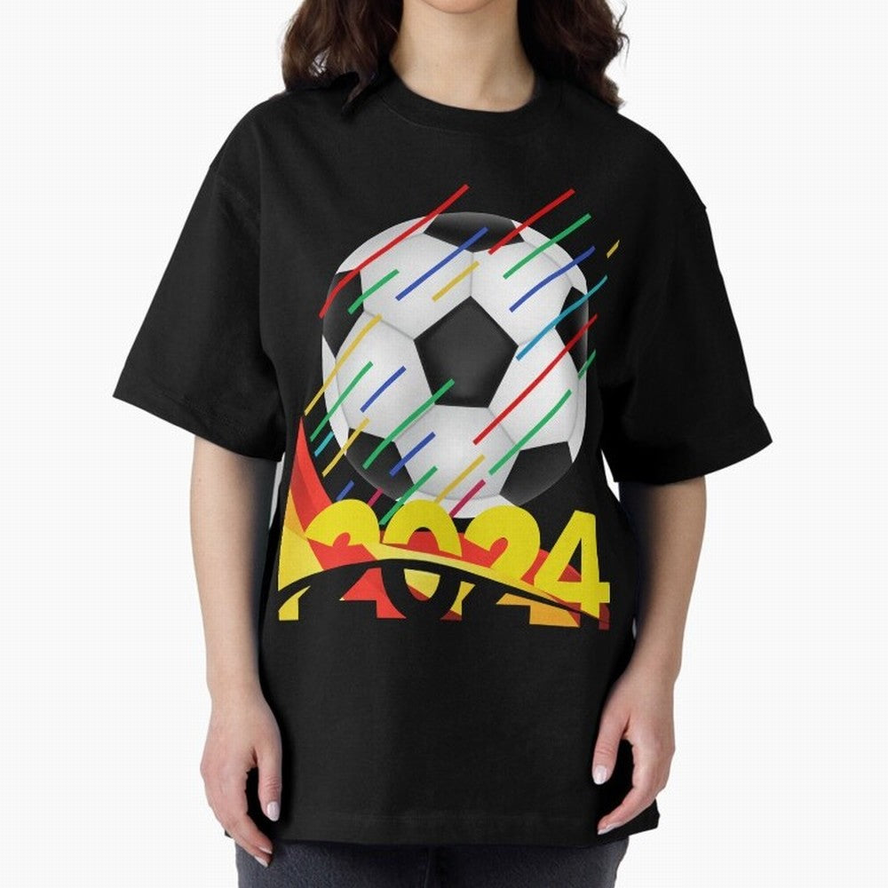 FOOTBALL 2024 Oversized T-Shirt Upgrade FIFA World Cup 2026 Group Stage Spirit, Driven by Argentina and Brazil, Messi and Cristiano Ronaldo, Classic Soccer Heritage, Championship Pressure, Fan Loyalty and International Pride; Perfect for Fans,