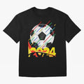 FOOTBALL 2024 Oversized T-Shirt Upgrade FIFA World Cup 2026 Group Stage Spirit, Driven by Argentina and Brazil, Messi and Cristiano Ronaldo, Classic Soccer Heritage, Championship Pressure, Fan Loyalty and International Pride; Perfect for Fans,