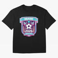 Miami 2026 Host City Emblem Welcoming the World Cup Oversized T-Shirt Show Your Tournament Heart for the FIFA World Cup 2026 Journey through Mbappe and Neymar Highlights, Netherlands Pride, Supporter Pride, Iconic Celebrations, Legendary Names and