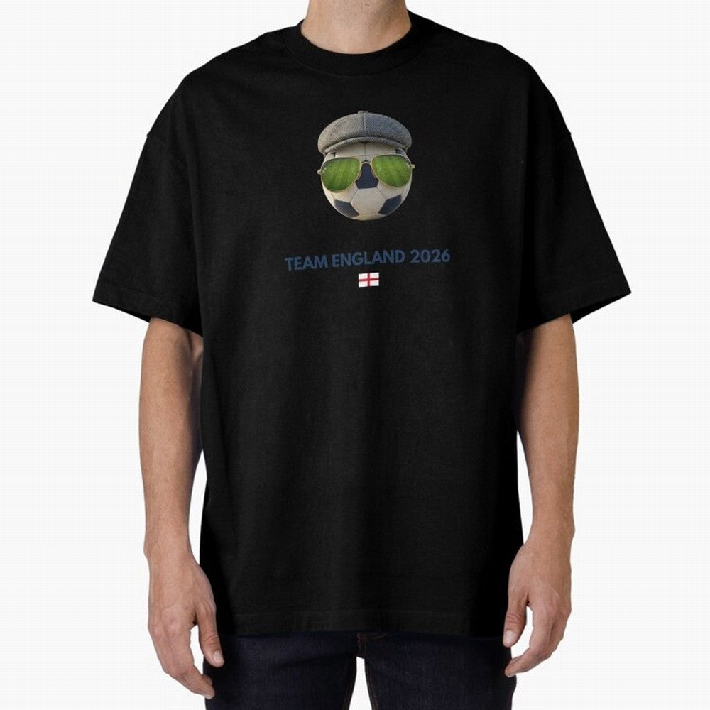 Football Fan Gear: Team England 2026 Oversized T-Shirt Enjoy Match Day Hype around FIFA World Cup 2026 Group Stage, Messi, CR7 and Mbappe, Netherlands, Global Supporter Spirit, Legendary Goals, National Colors and Tournament Celebration; Perfect