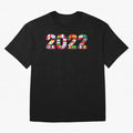 Flags of the 32 Teams that Played in Qatar in 2022 for Football Fans Oversized T-Shirt Support FIFA World Cup 2026 USA Canada Mexico for Fans of Cristiano Ronaldo and Argentina, France and Brazil, Bringing Global Supporter Spirit, Legendary Goals,