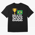 Brazil Soccer Team Fan Football Brazilian Flag 2022 T-Shirt - Brazil T shirt Soccer - Brazil Flag Vintage - Brazilian Oversized T-Shirt Remember FIFA World Cup 2026 USA Canada Mexico Spirit, Centered on England and Germany, Haaland and Mbappe,