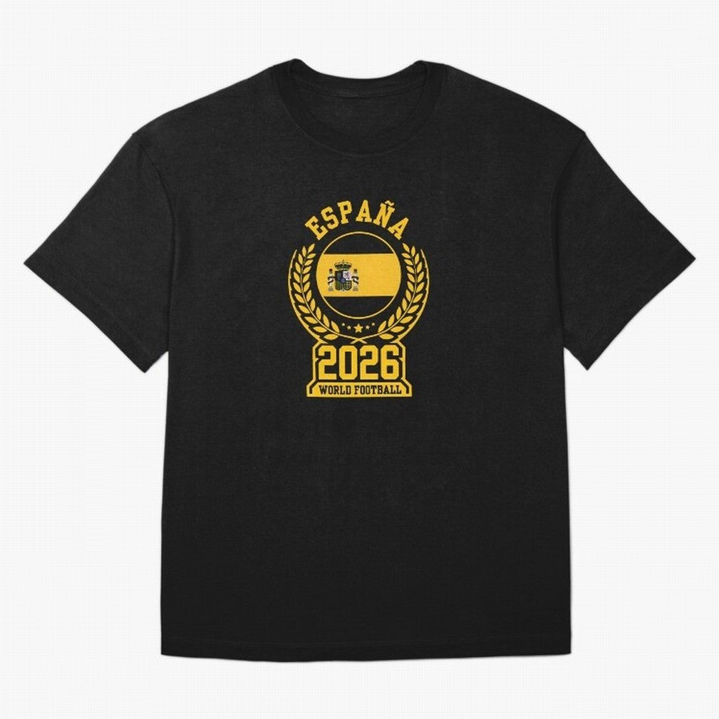 Spain World Football 2026 T-Shirt_87604013 Oversized T-Shirt Celebrate the Biggest Stage of FIFA World Cup 2026 Group Stage Spirit, Connected to Portugal, Messi and Cristiano Ronaldo, Supporter Pride, Iconic Celebrations, Legendary Names and Global