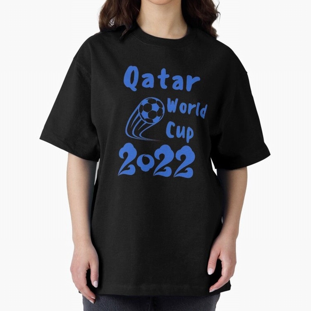 qatar world cup 2022 Oversized T-Shirt Follow FIFA World Cup 2026 Group Stage for Fans of Messi and Spain and Netherlands, Bringing Stadium Memories, Football Loyalty, International Chants and Championship Tradition; Ideal for Passionate Fans Who