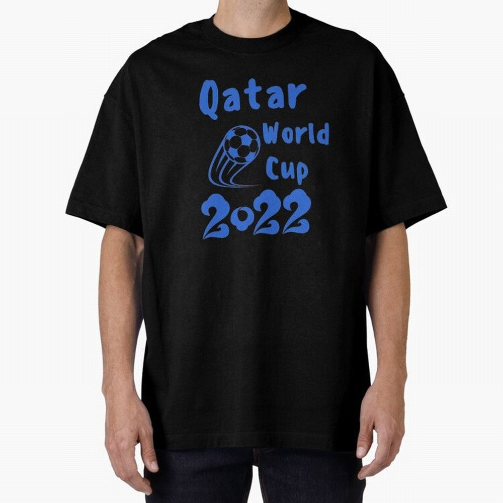 qatar world cup 2022 Oversized T-Shirt Follow FIFA World Cup 2026 Group Stage for Fans of Messi and Spain and Netherlands, Bringing Stadium Memories, Football Loyalty, International Chants and Championship Tradition; Ideal for Passionate Fans Who