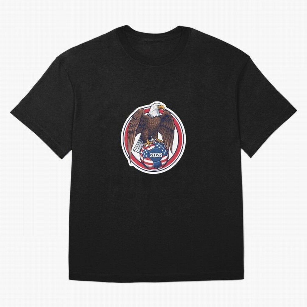 Usa Eagle Soccer 2026 American Pride Football Oversized T-Shirt Bring World Football Passion into FIFA World Cup 2026 USA Canada Mexico Spirit, Capturing Brazil, Neymar, Champion Mindset, Group Stage Buzz, Knockout Tension and Passionate Fan
