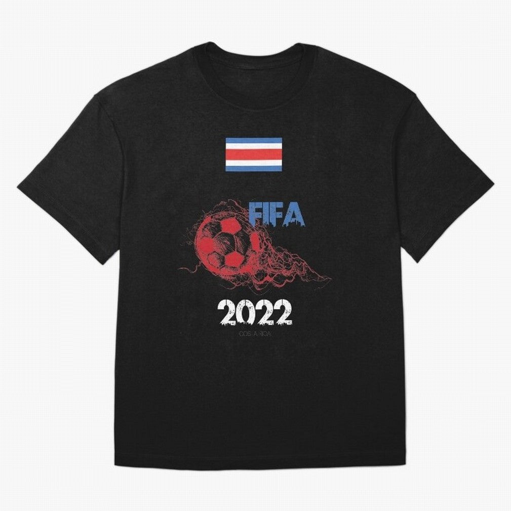 World Cup Qatar 2022 Costa Rica Oversized T-Shirt Fuel FIFA World Cup 2026 for Fans of Cristiano Ronaldo and England, France and Netherlands, Bringing Stadium Chants, National Pride, Trophy Dreams and Unforgettable Football Memories; Great for