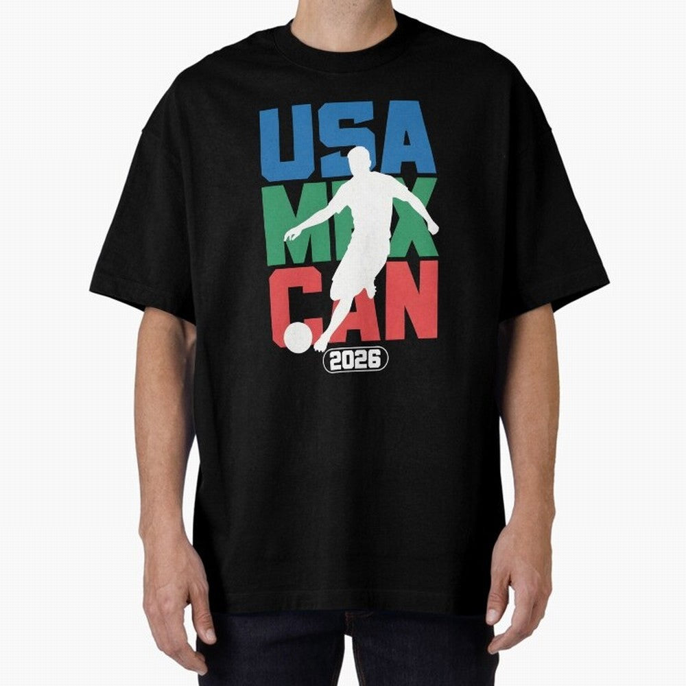 2026 World Cup USA, CAN, MEX Oversized T-Shirt Carry National Pride through FIFA World Cup 2026 Highlighting Messi, Argentina and Brazil Energy, Game Day Rituals, Football Legends, Country Pride and the Road to the Final; Ideal for Passionate Fans