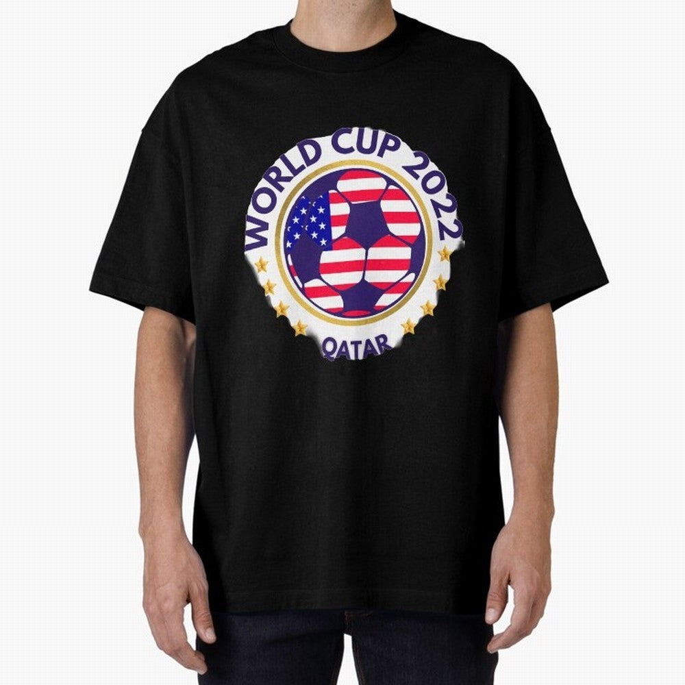 Usa World Cup Oversized T-Shirt Treasure FIFA World Cup 2026 for Fans of Mbappe and Neymar and Spain, Bringing Football History, Final Match Energy, Crowd Noise and Once in a Lifetime Moments; Great for Watch Parties, Sports Bars, Family Nights,