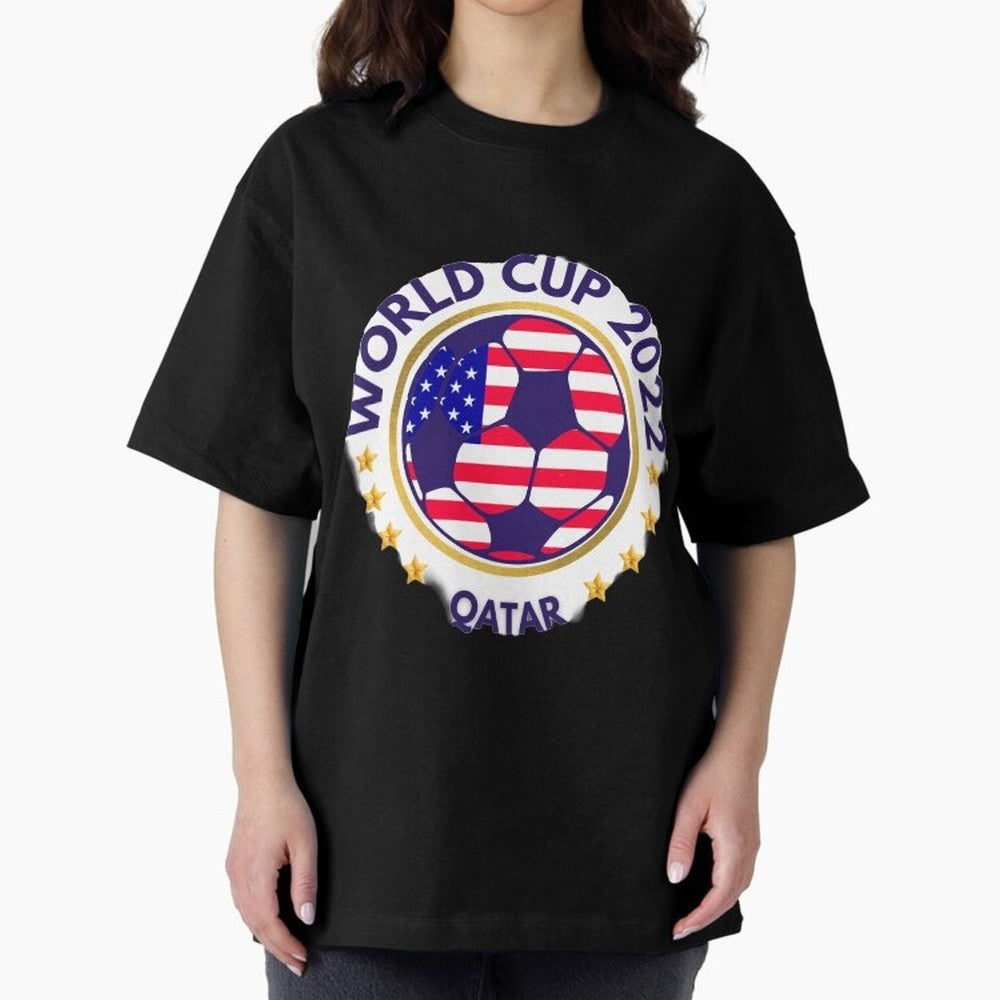 Usa World Cup Oversized T-Shirt Treasure FIFA World Cup 2026 for Fans of Mbappe and Neymar and Spain, Bringing Football History, Final Match Energy, Crowd Noise and Once in a Lifetime Moments; Great for Watch Parties, Sports Bars, Family Nights,