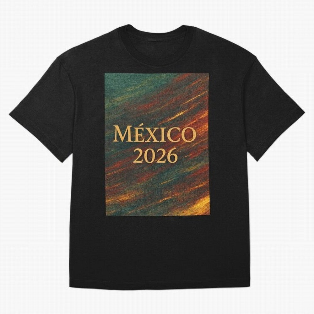 Mexico 2026 Arc of Color - Elegant and Luxury Design for Soccer Fans Oversized T-Shirt Bring International Match Energy to FIFA World Cup 2026 Group Stage for Fans of Neymar and Netherlands, Bringing Championship Spirit, Famous Goals, Roaring