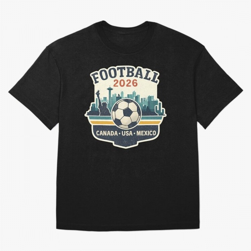 Football 2026 One World One Goal Oversized T-Shirt Represent the FIFA World Cup 2026 Journey through Neymar, Haaland and Cristiano Ronaldo Highlights, Germany Pride, Match Day Excitement, Supporter Culture, Golden Goals and Global Football Passion;