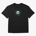 Retro Soccer 2026 Varsity Laurel Wreath Graphic Oversized T-Shirt Live for the Drama of Match Day Hype around FIFA World Cup 2026 USA Canada Mexico, Neymar, Haaland and Cristiano Ronaldo, Germany, Football History, Final Match Energy, Crowd Noise
