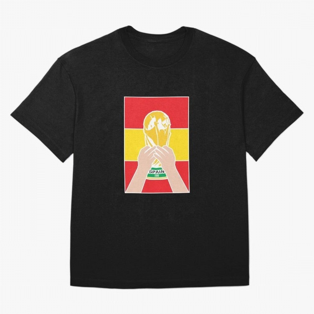 Champion Spain 2010 Oversized T-Shirt Back Your Heroes with FIFA World Cup 2026 Group Stage Celebrating Messi, Neymar and Mbappe, England Energy, Football Passion, Legendary Performances, Festival Vibes and Supporter Community; Ideal for Passionate