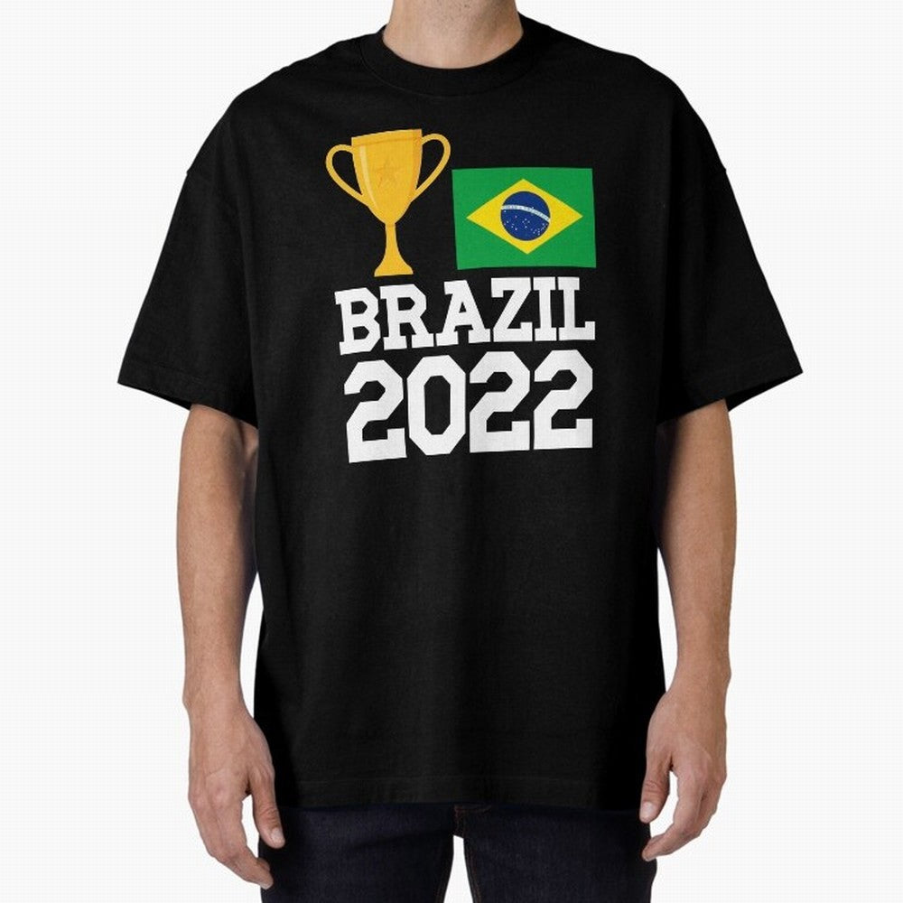 Brazil Soccer Team Fan Football Brazilian Flag 2022 T-Shirt - Brazil T shirt Soccer - Brazil Flag Vintage - Brazilian Oversized T-Shirt Show Support during the FIFA World Cup 2026 USA Canada Mexico Journey through Messi Highlights, Argentina Pride,