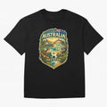 Australia FIFA World Cup 2026 Sydney Opera House Outback Kangaroo Coast Oversized T-Shirt Bring a Vintage Feel to the FIFA World Cup 2026 USA Canada Mexico Journey through Mbappe Highlights, France Pride, Fan Favorite Moments, National Team