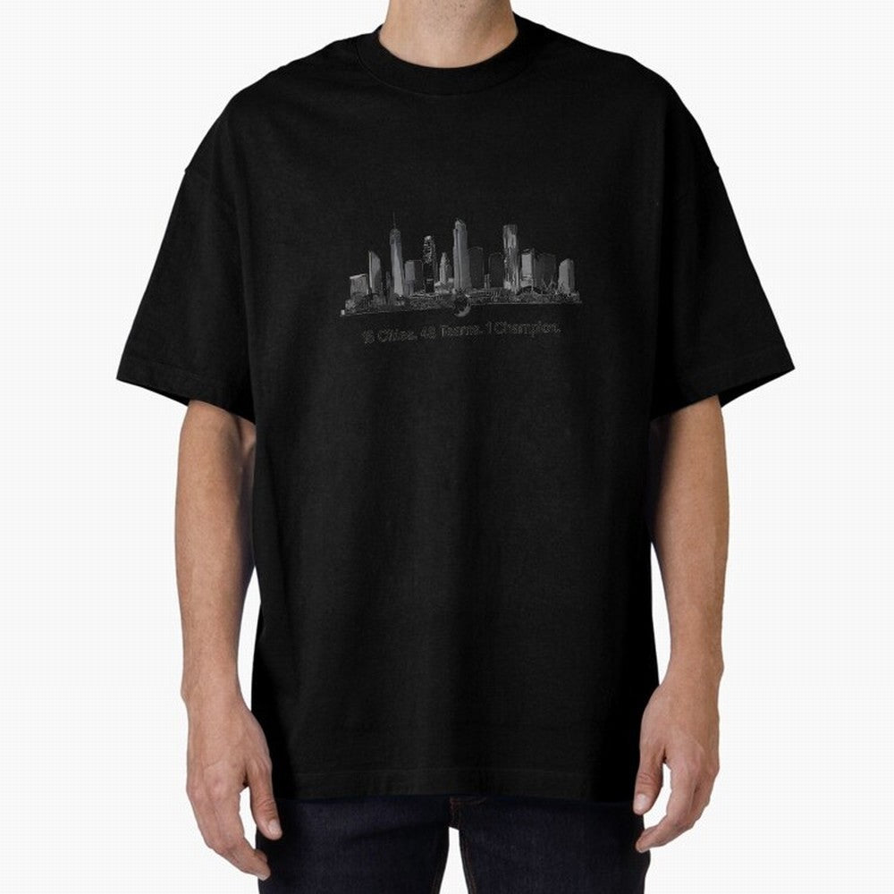 16 Cities 48 Teams 1 Champion World Cup 2026 Soccer T-Shirt_83656371 Oversized T-Shirt Keep Football History Alive during FIFA World Cup 2026 USA Canada Mexico Spirit, Made for Brazil, Portugal and Argentina, Messi, CR7 and Mbappe, Championship