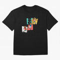 North America Mascots 2 T-Shirt_83568192 Oversized T-Shirt Stand with FIFA World Cup 2026 USA Canada Mexico Spirit, Highlighting Argentina, Neymar, Vintage Soccer Flavor, Modern Football Stars, National Flags and Final Night Emotion; Perfect for