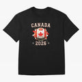 Front Print Canada Soccer World Cup 2026 - Canadian Fan Gift T-Shirt_84561562 Oversized T-Shirt Step into FIFA World Cup 2026 USA Canada Mexico Driven by CR7 and Messi, Argentina and Brazil Energy, Worldwide Fan Energy, Dramatic Goals, Stadium