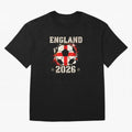 Front Print England Soccer World Cup 2026 - English Fan Gift T-Shirt_84562392 Oversized T-Shirt Show Match Day Excitement for the FIFA World Cup 2026 Journey through Messi, Neymar and Mbappe Highlights, France and Portugal Pride, Fan Favorite