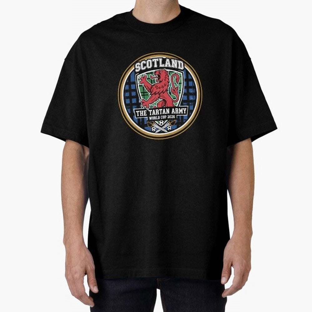 Scotland World Cup 2026 - Tartan Army Football Fan, USA Mexico Canada T-Shirt_84153647 Oversized T-Shirt Cheer for Global Football Passion for FIFA World Cup 2026 USA Canada Mexico, Centered on Messi, Neymar and Mbappe, Brazil, Portugal and