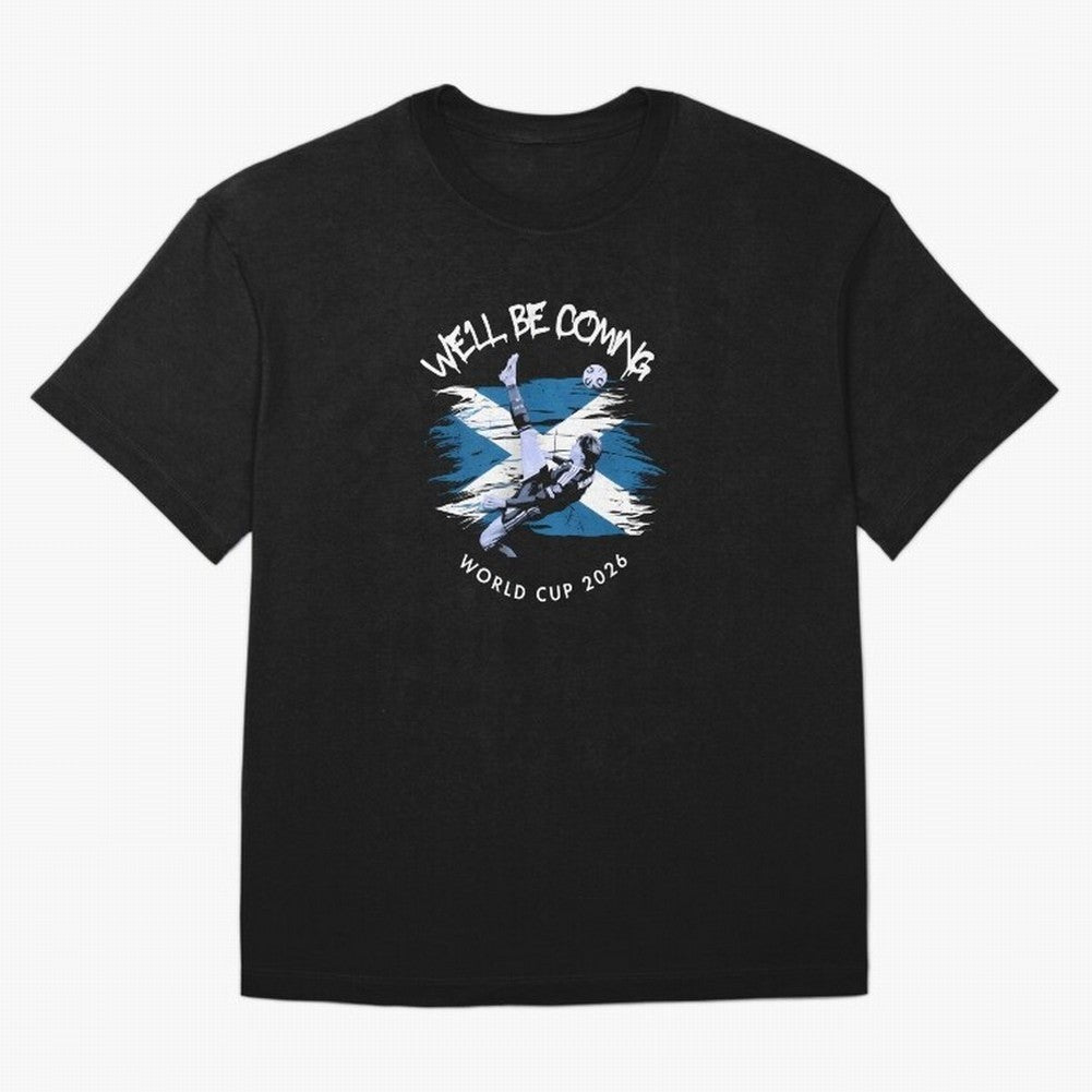 We'll be coming 2026 - Tartan Army Returns T-Shirt_83870751 Oversized T-Shirt Enjoy the Biggest Football Party of FIFA World Cup 2026 Group Stage for Fans of Messi, Neymar and Mbappe and Spain and Netherlands, Bringing Classic Soccer Heritage,