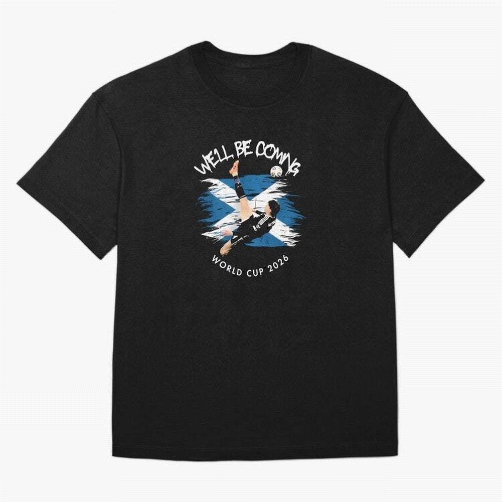 We'll be coming 2026 - Scotland World Cup 2026 ¨C Tartan Army Returns T-Shirt_83870657 Oversized T-Shirt Bring a Vintage Feel to FIFA World Cup 2026 Group Stage for Fans of Messi, CR7 and Mbappe and Argentina and Brazil, Bringing Champion Mindset,