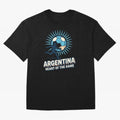 Argentina Heart of the Game ¨C Retro Soccer Fan Design Oversized T-Shirt Bring a Champion Mindset to the FIFA World Cup 2026 Journey through Haaland and Mbappe Highlights, England Pride, Stadium Chants, National Pride, Trophy Dreams and