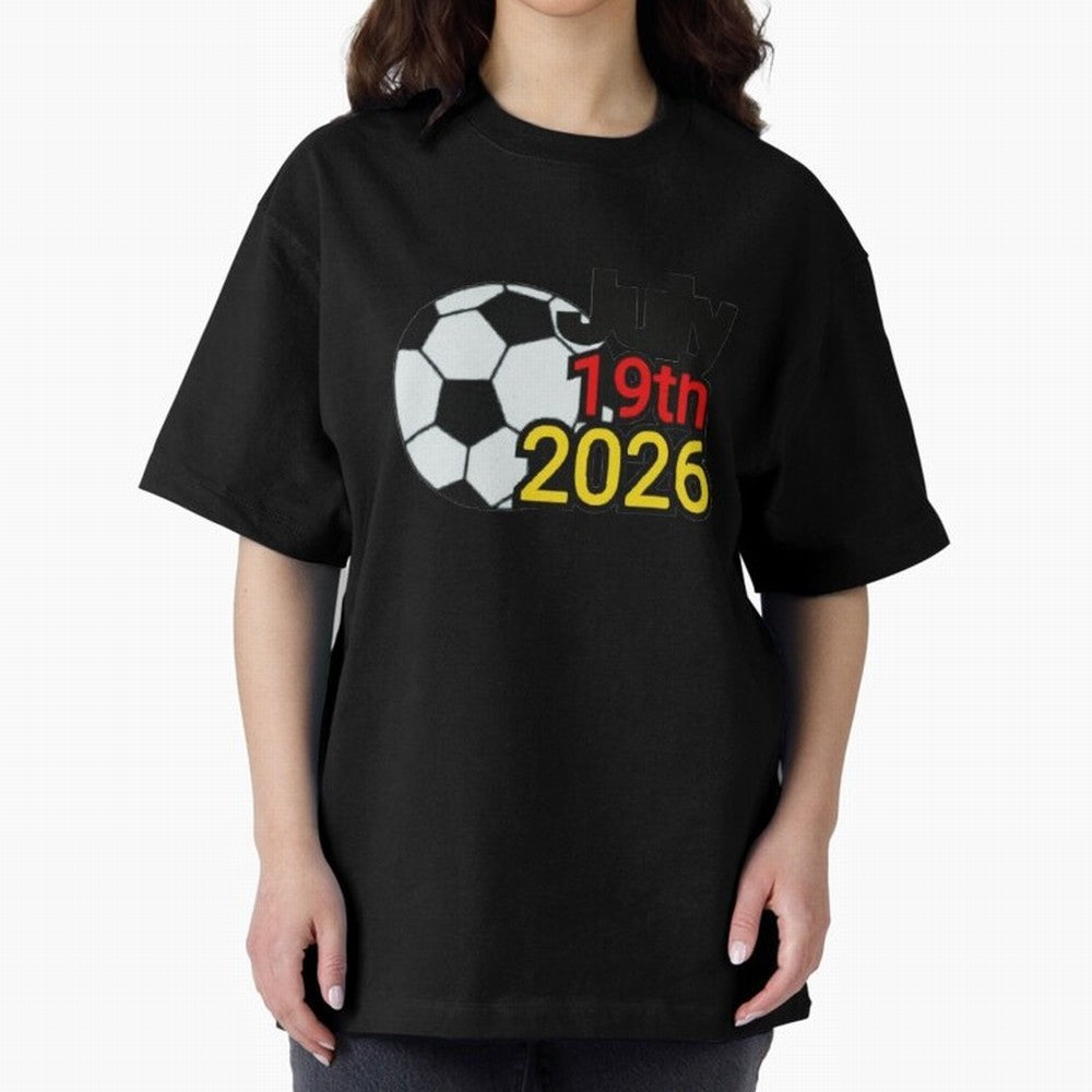 USA 2026- Germany Oversized T-Shirt Carry the Colors and Pride of Match Day Hype around FIFA World Cup 2026, Messi, CR7 and Mbappe, France, Stadium Memories, Football Loyalty, International Chants and Championship Tradition; Great for Supporters