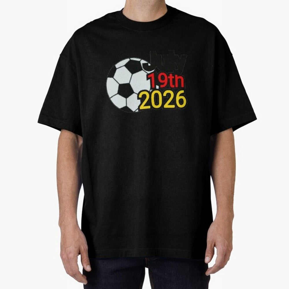 USA 2026- Germany Oversized T-Shirt Carry the Colors and Pride of Match Day Hype around FIFA World Cup 2026, Messi, CR7 and Mbappe, France, Stadium Memories, Football Loyalty, International Chants and Championship Tradition; Great for Supporters